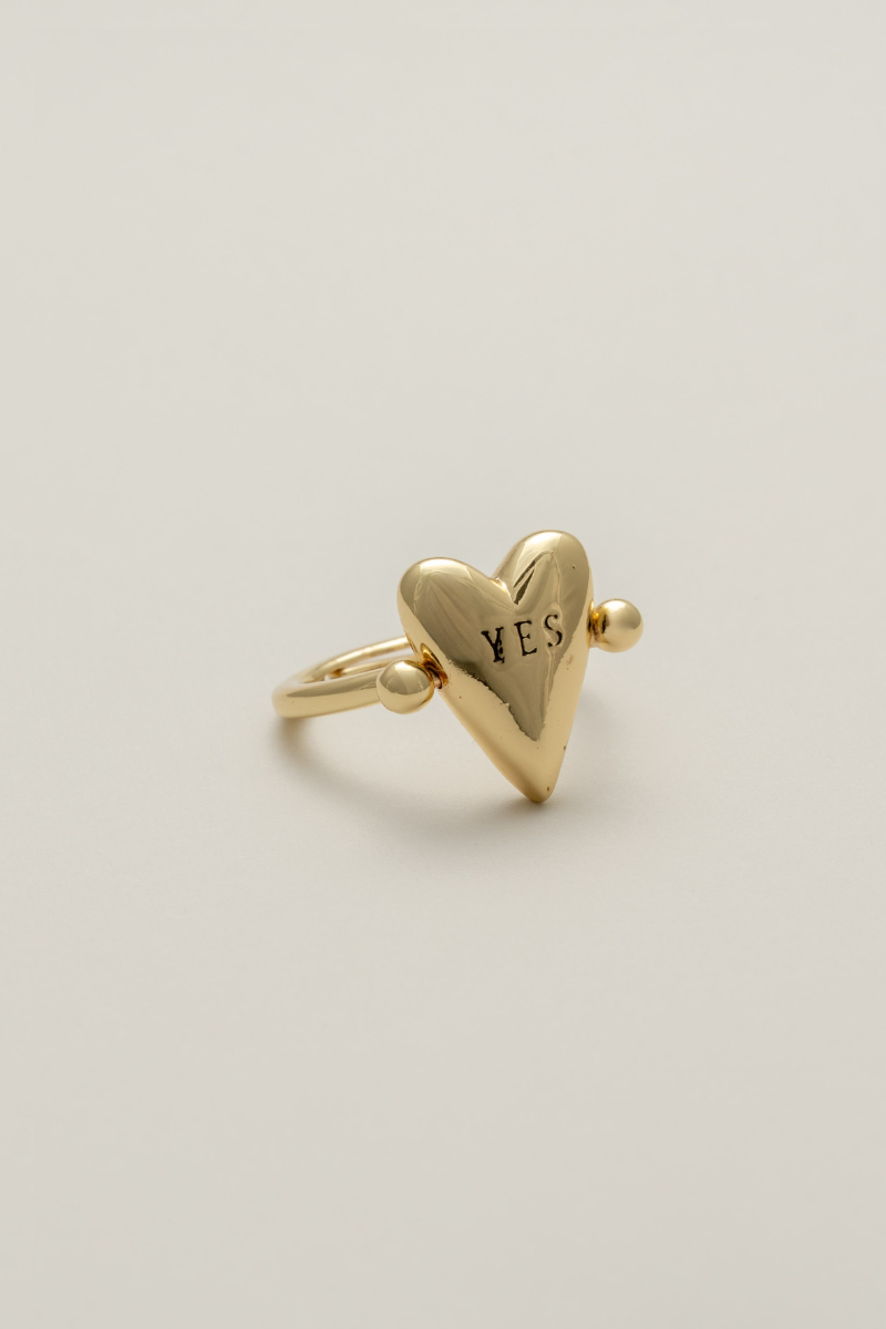 ハートメッセージリング