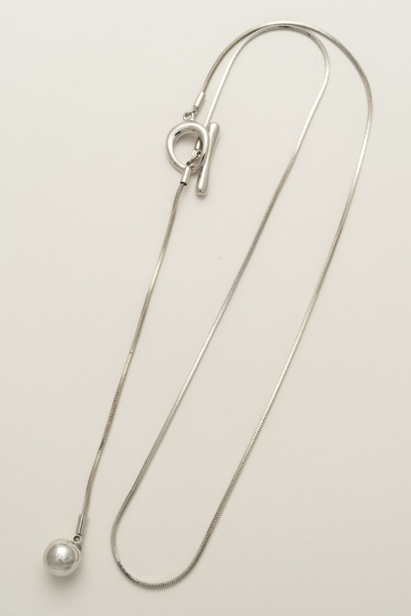 ノットデザインメタルY字ネックレス