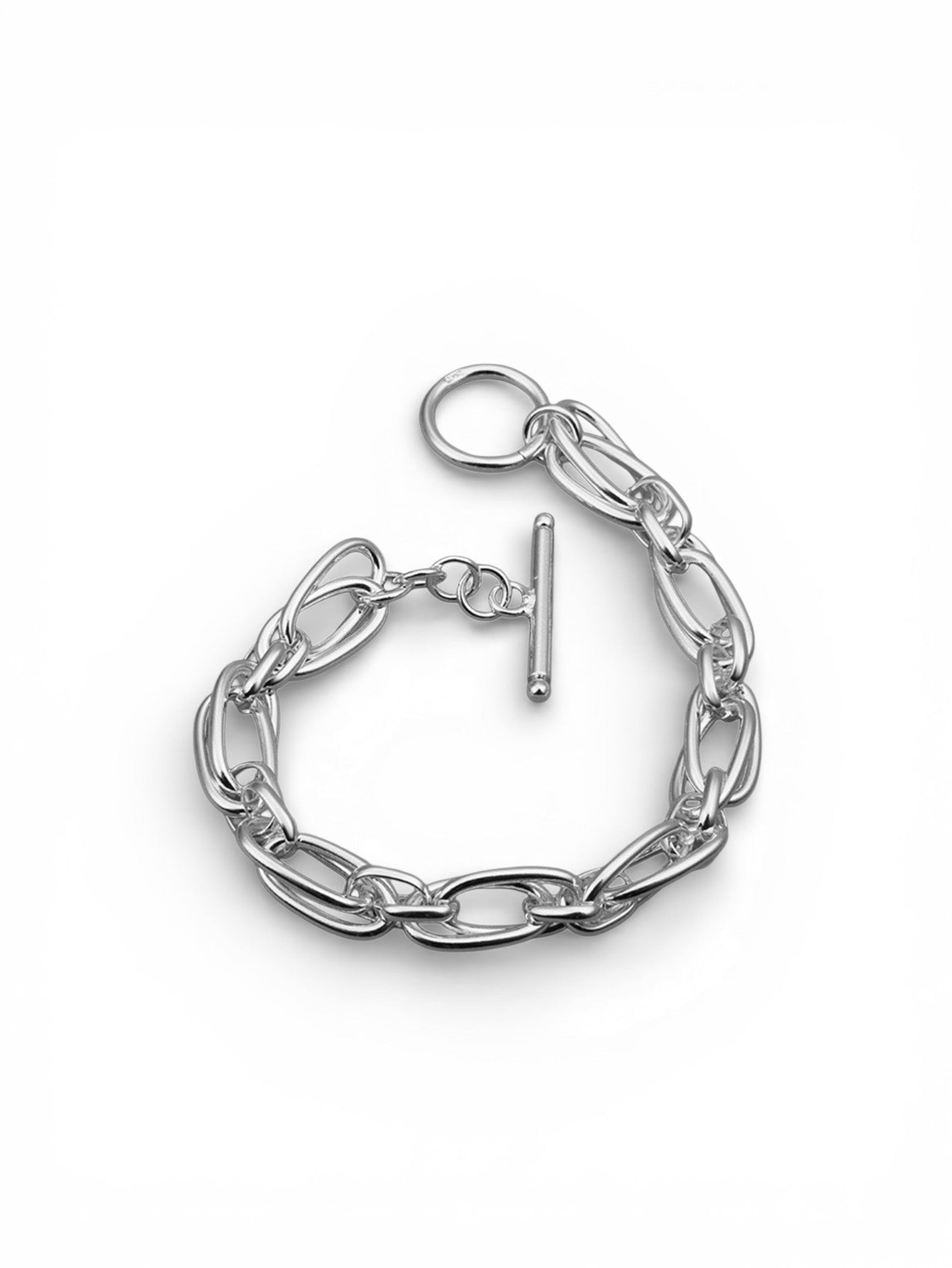 【SET】Silver Bangle&chain bracelet