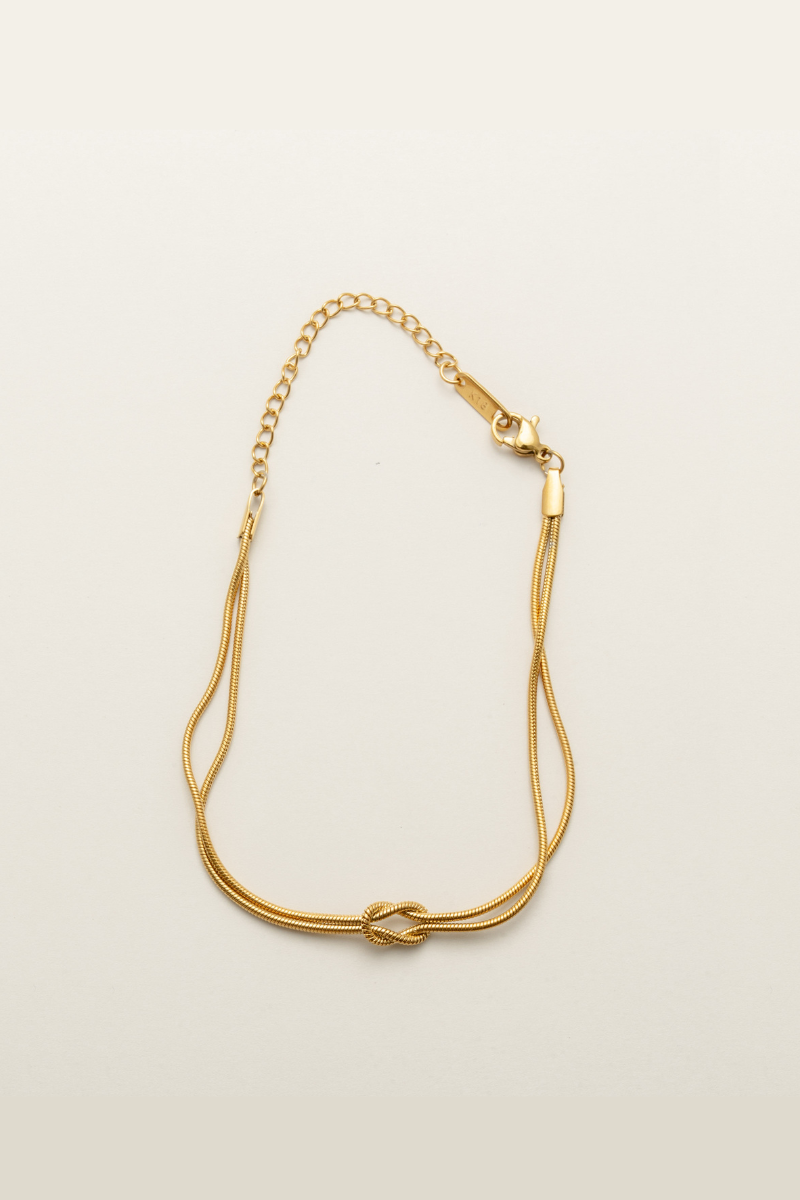 ノットデザインチタンブレスレット