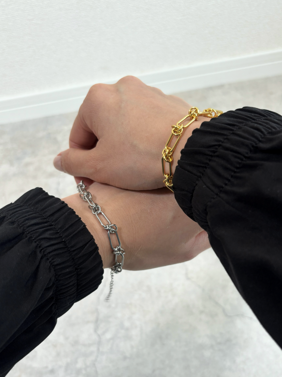 ツイストチェーンブレスレット