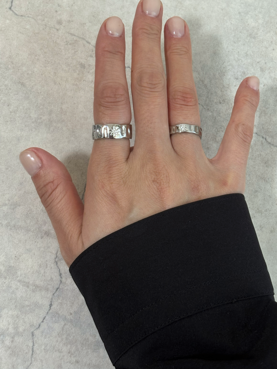 スターモチーフメタルリング