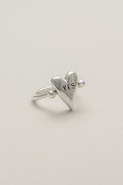 ハートメッセージリング