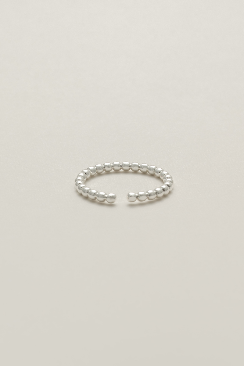 ミニマルボールシルバーピンキーリング