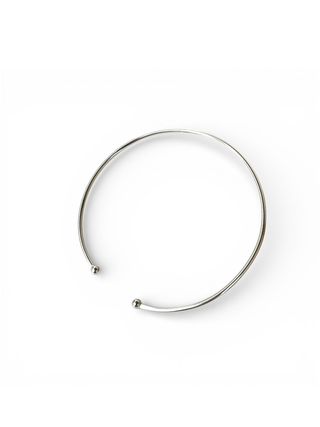 Silver Line Minimal Bangle