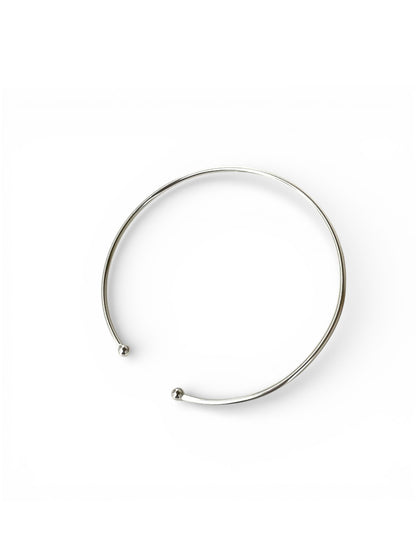 Silver Line Minimal Bangle