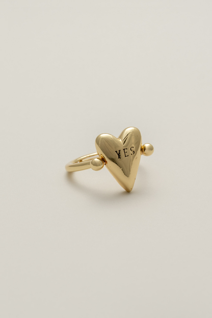 ハートメッセージリング