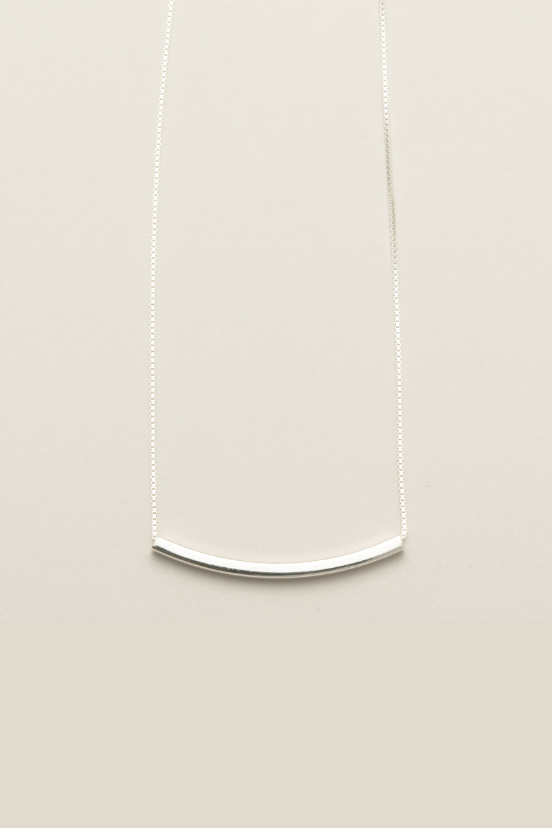 スクエアチューブチェーンネックレス