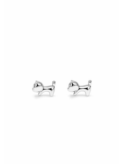 【SET】Silk Curve Ear Cuff＆mini dog pierce