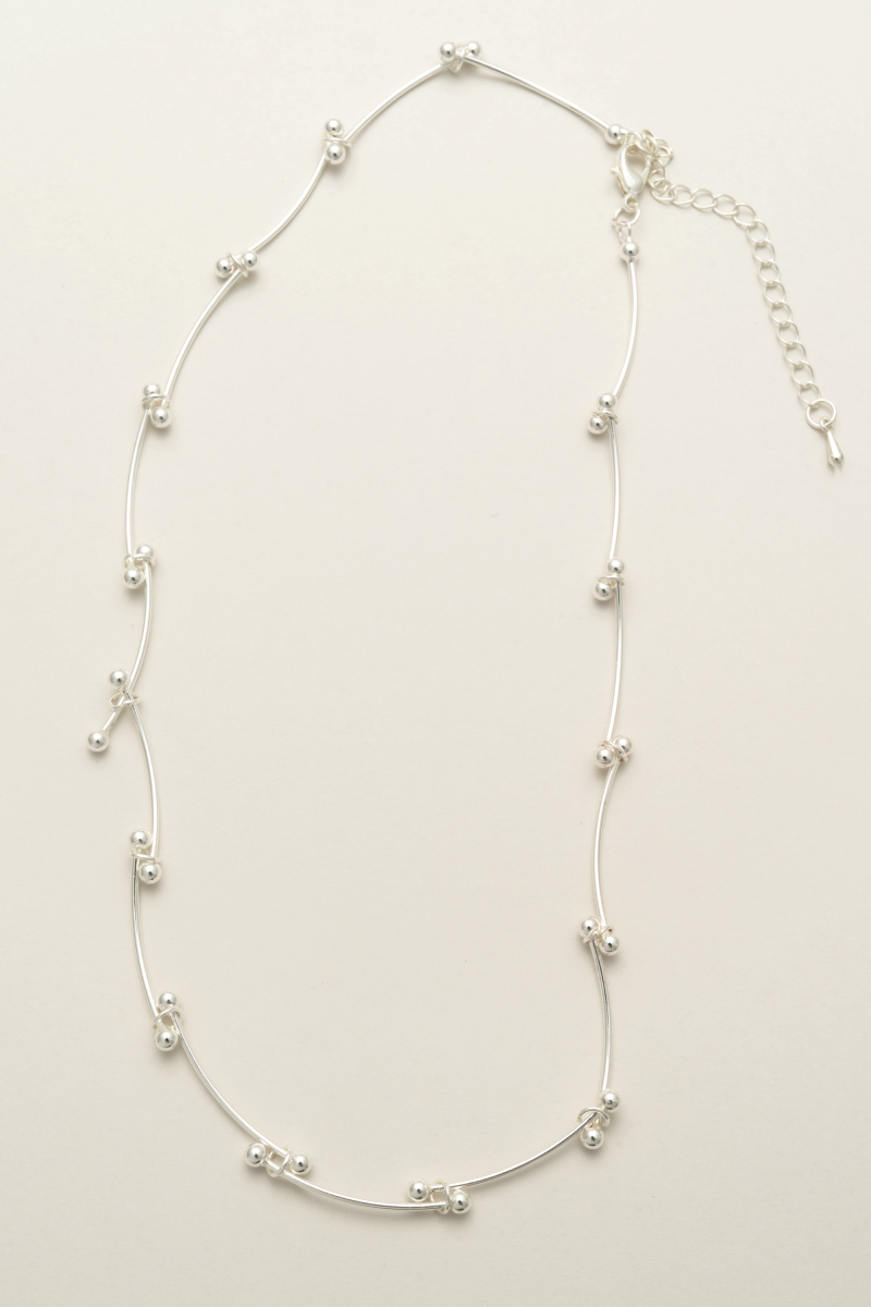 バーメタルリンクネックレス