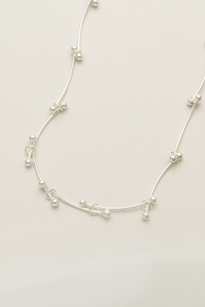 バーメタルリンクネックレス