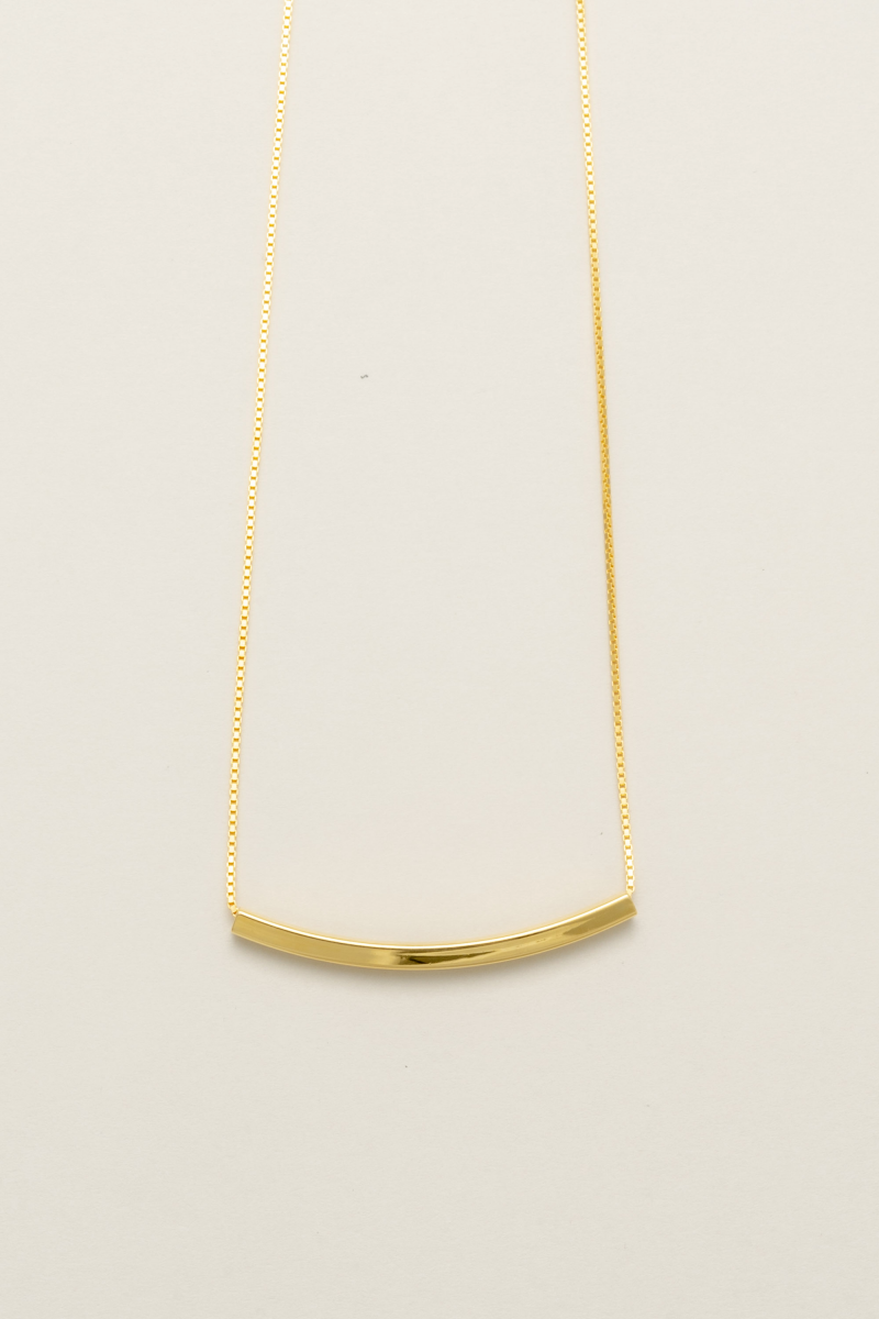 スクエアチューブチェーンネックレス