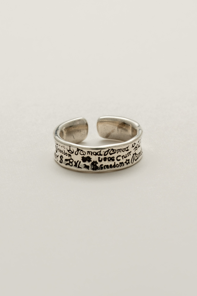 メッセージカーヴシルバーリング