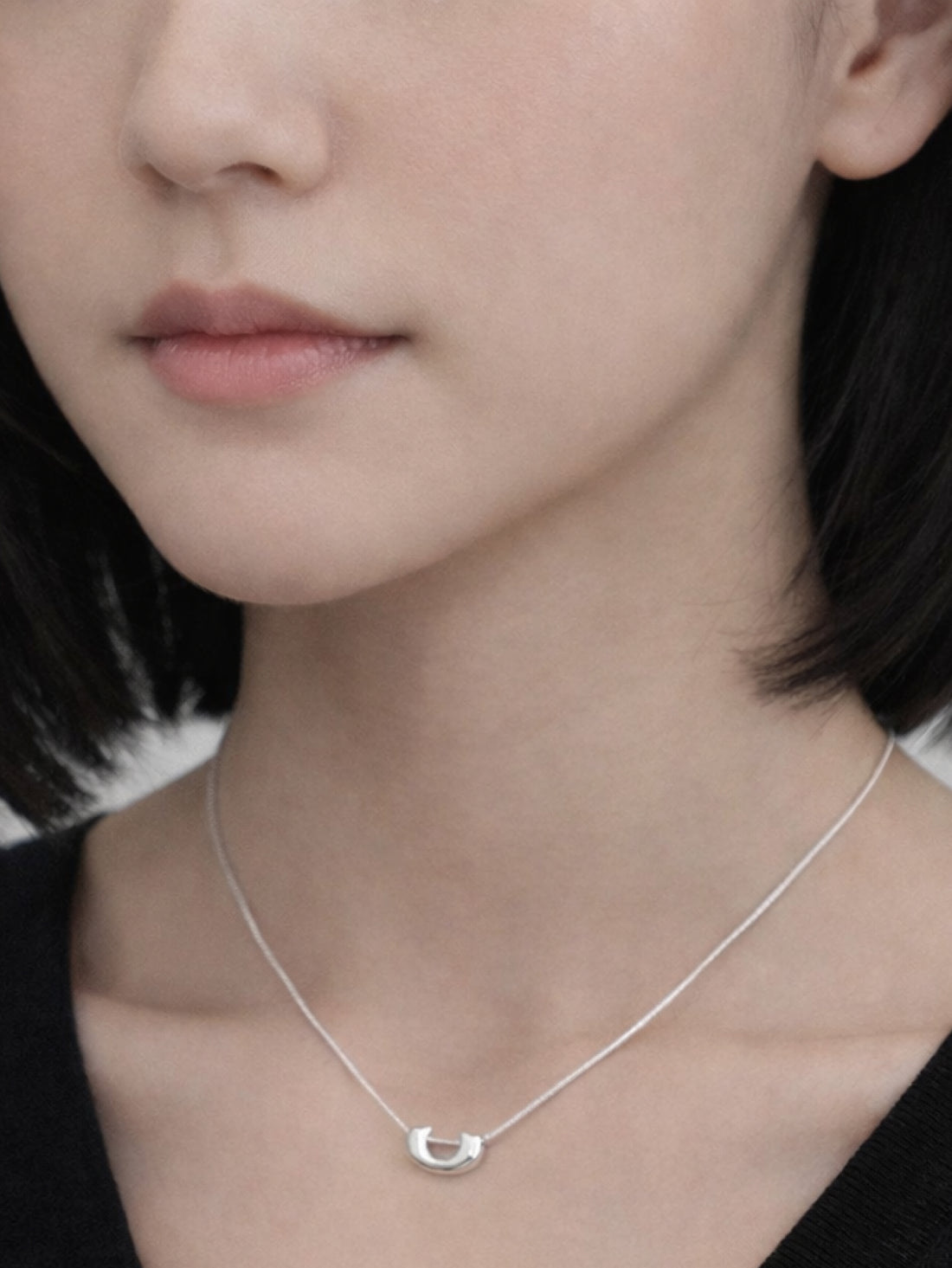 U Shape Pendant Necklace