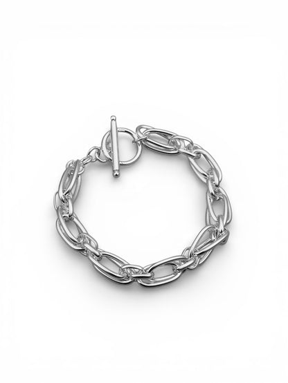 【SET】Silver Bangle＆chain bracelet