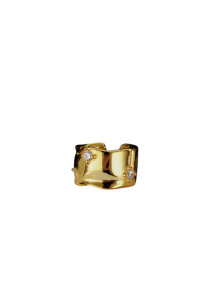 Wide Wave Ear Cuff