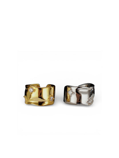 Wide Wave Ear Cuff