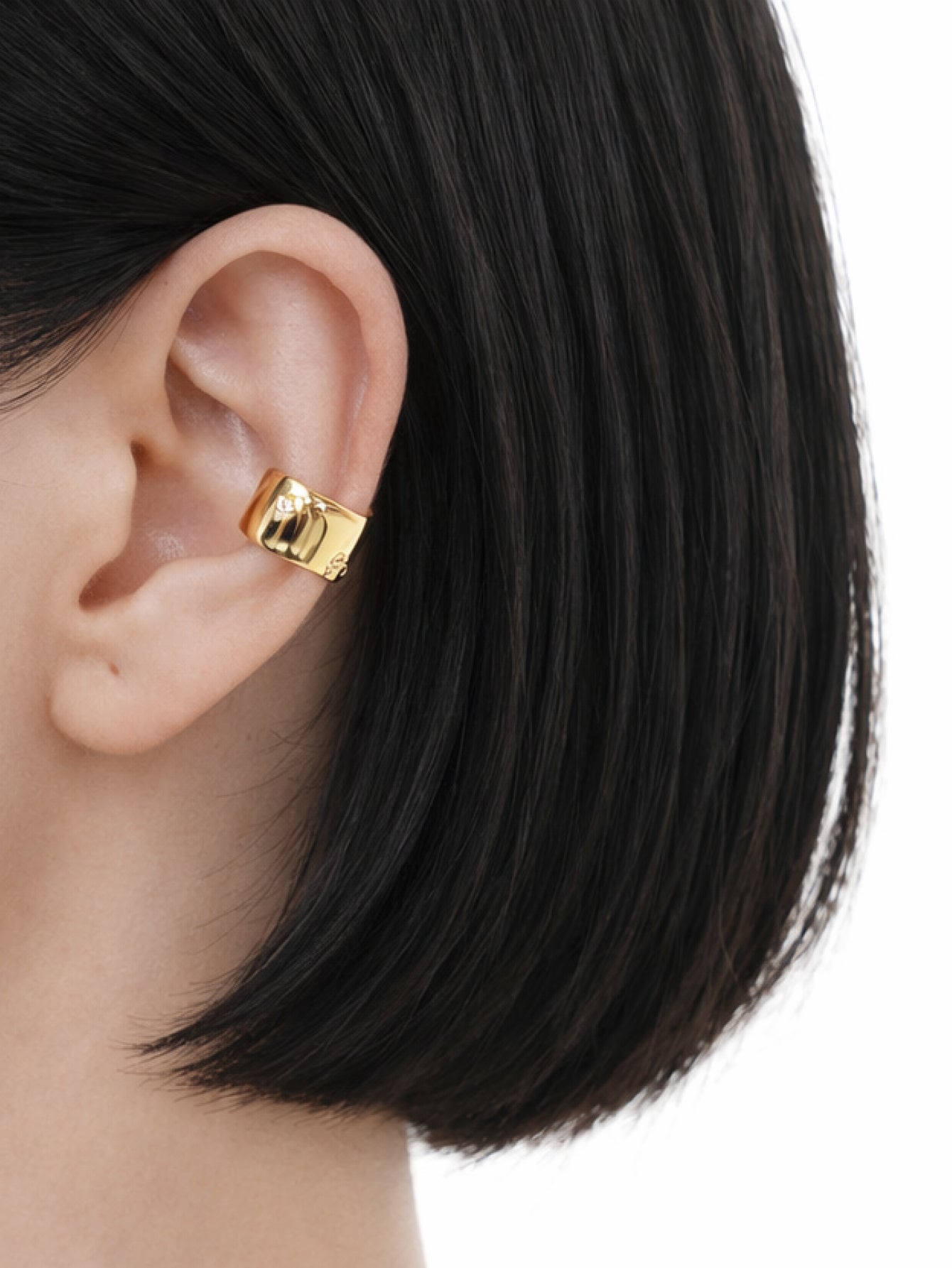 Wide Wave Ear Cuff