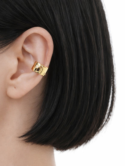 Wide Wave Ear Cuff