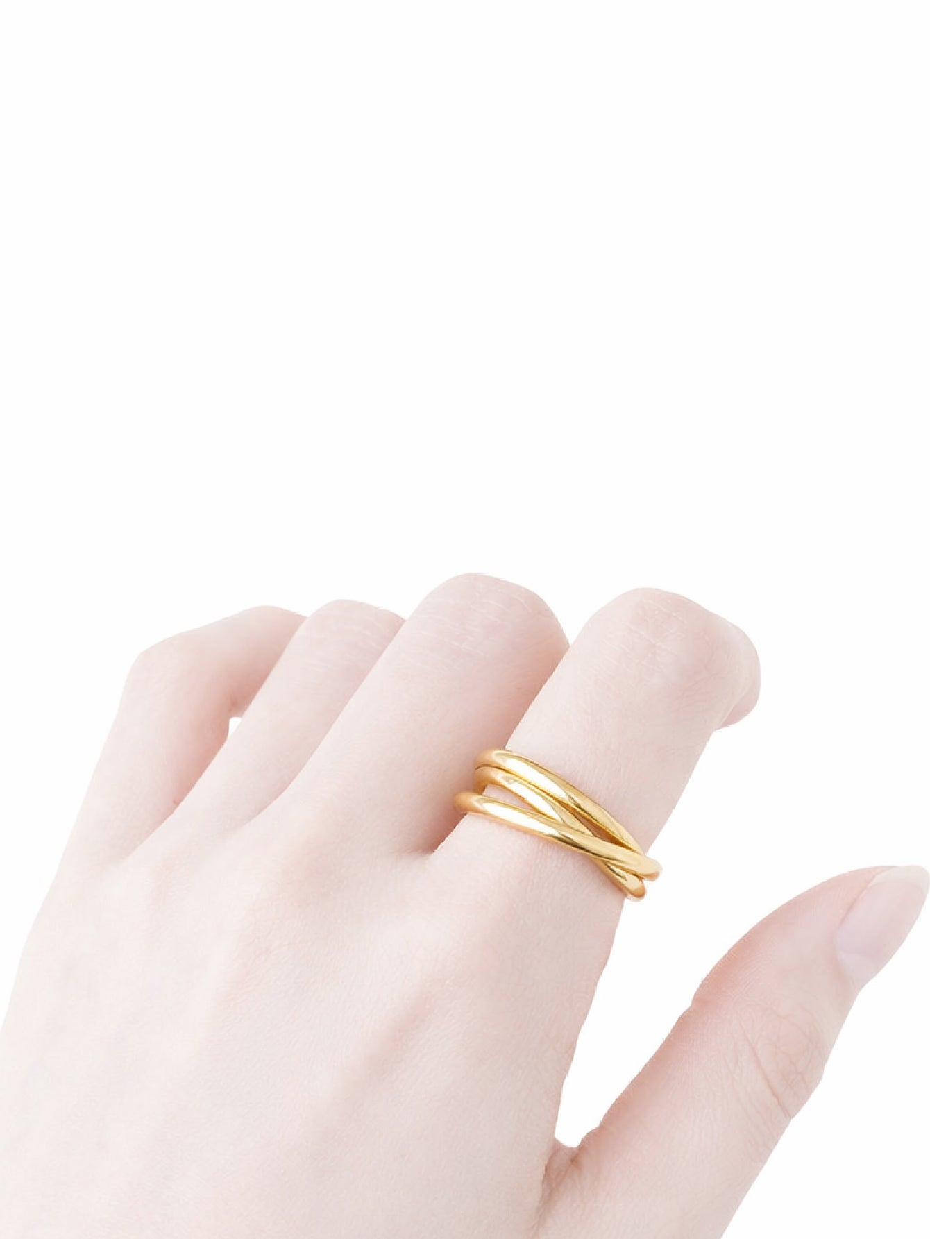 Layered Line Ring