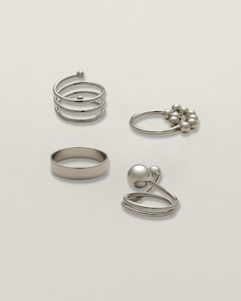 メタルボールリング4点セット