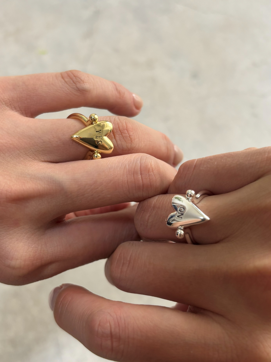 ハートメッセージリング