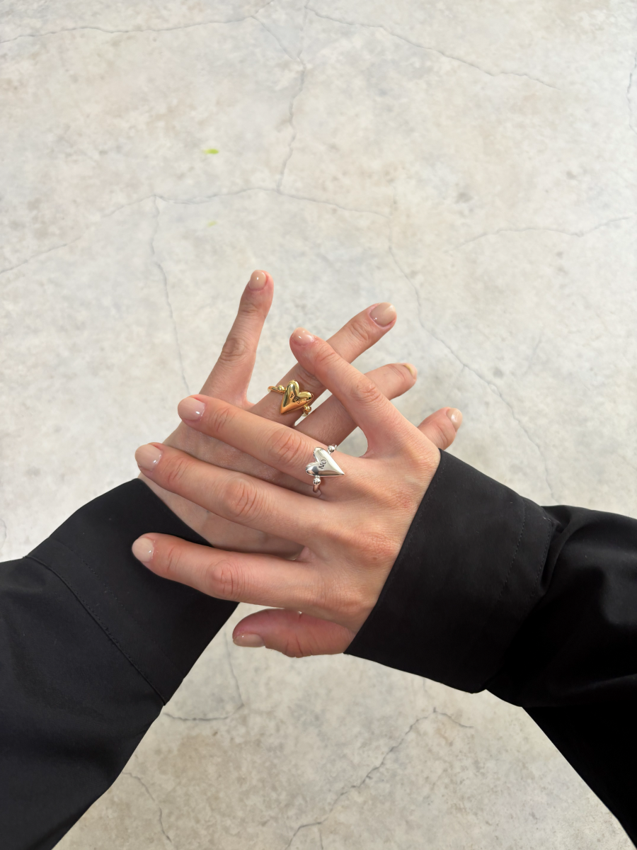 ハートメッセージリング