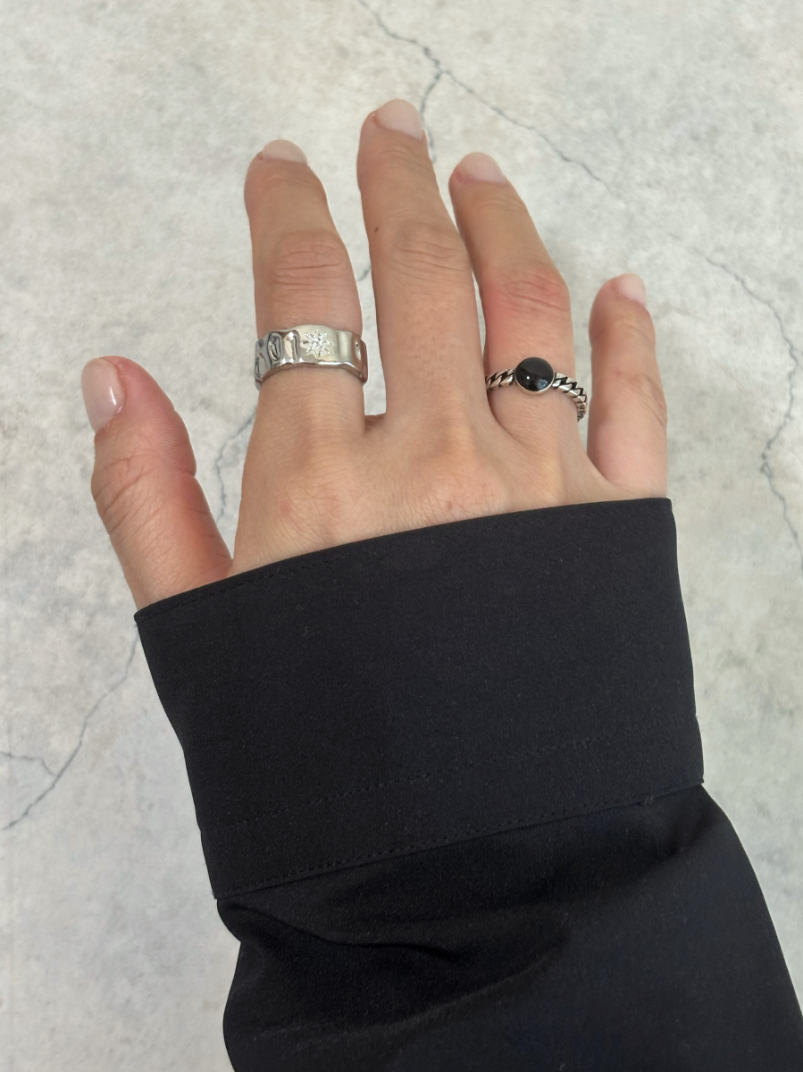 スターモチーフメタルリング