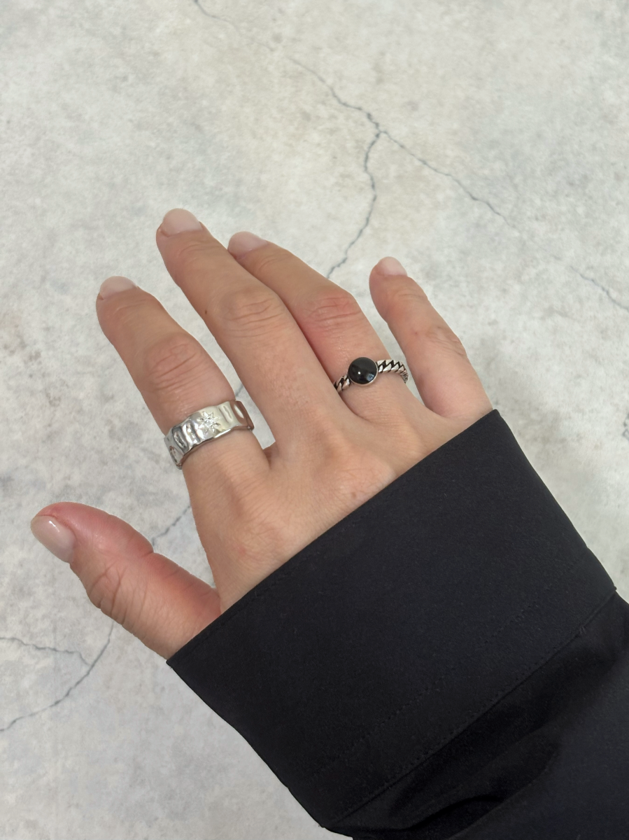 スターモチーフメタルリング