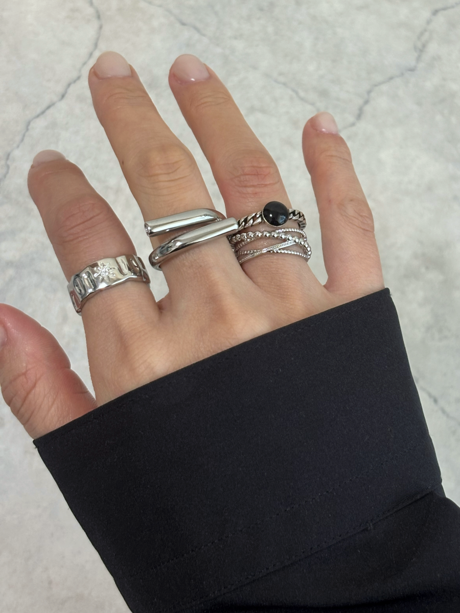 スターモチーフメタルリング