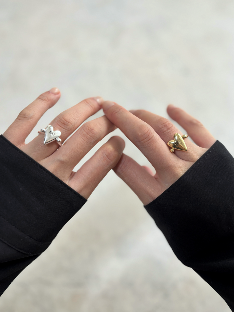 ハートメッセージリング