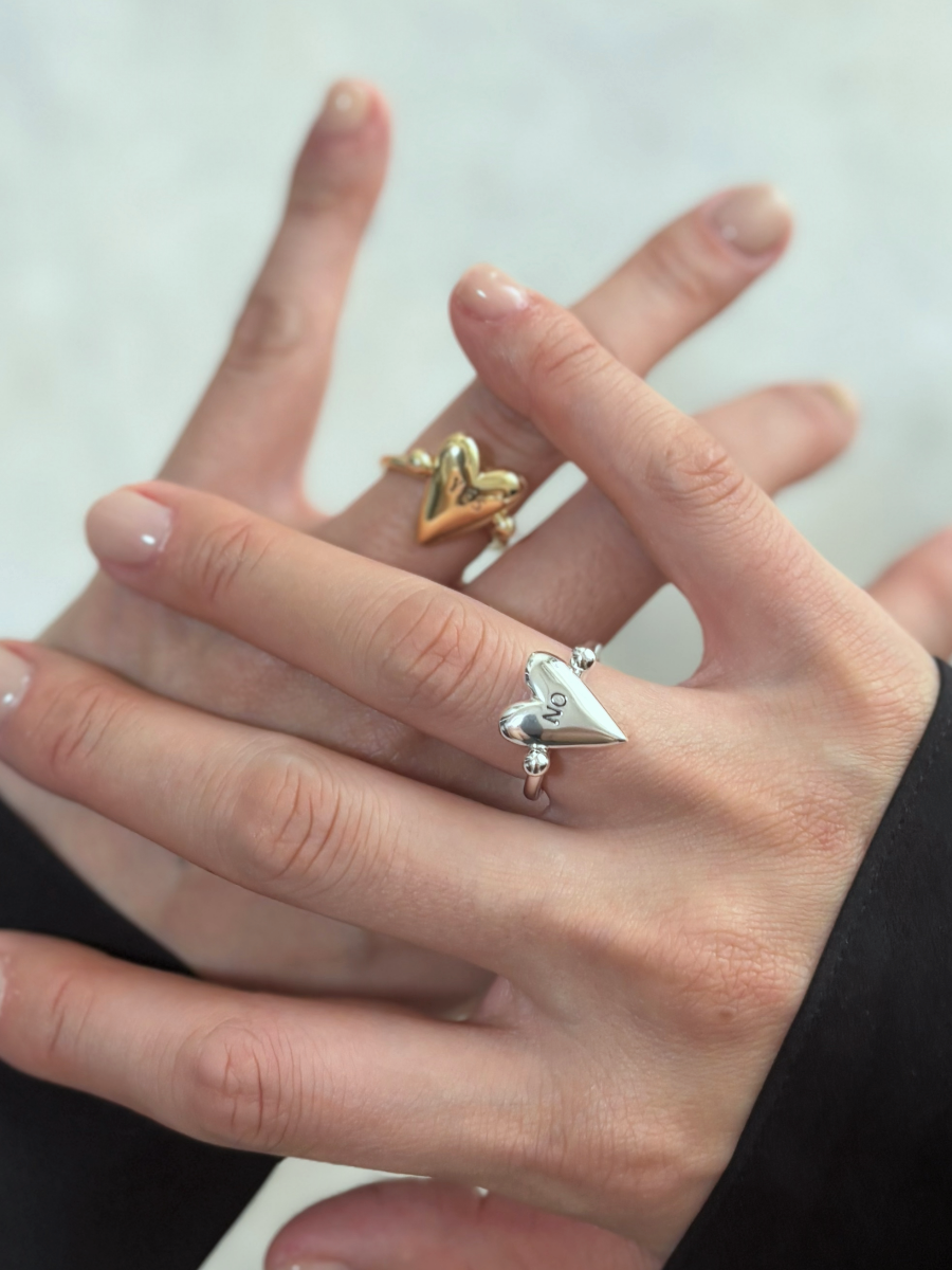 ハートメッセージリング