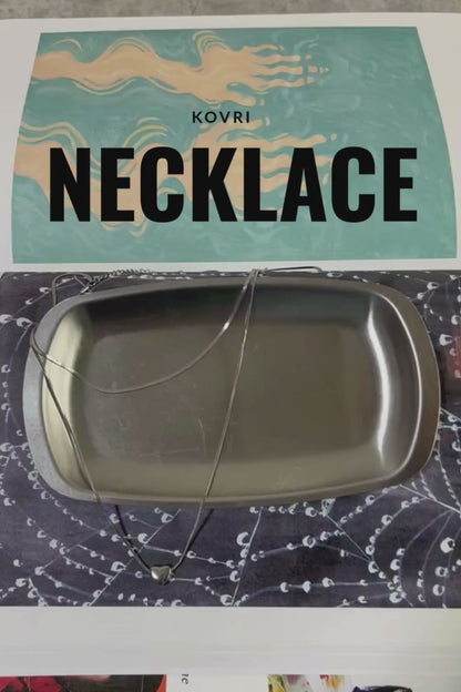 ハートモチーフ 2連スネークチェーンネックレス